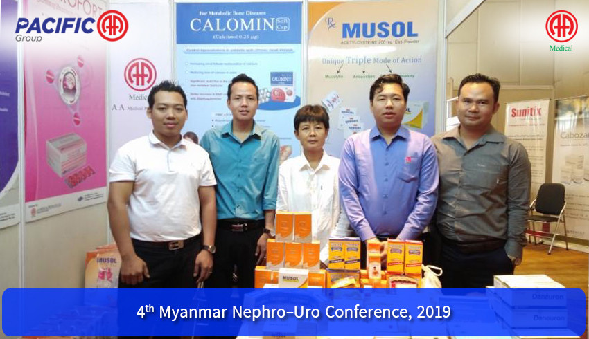 AA Medical Products Ltd and Pacific-AA Group participated as an exhibitor in the 4th Myanmar Nephro-Uro Conference,2019